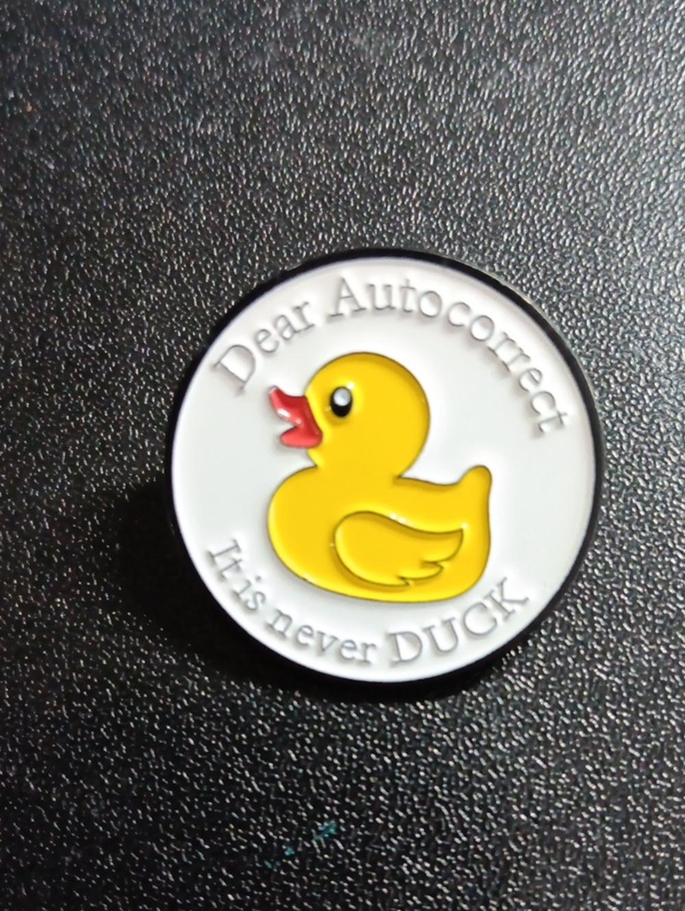 Autocorrect Duck Brooch (New)